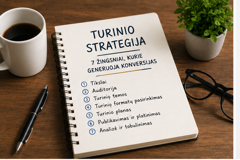 Turinio strategija interneto svetainei